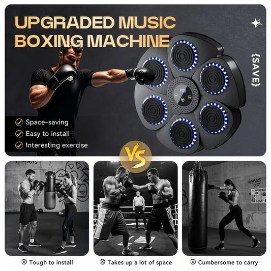 Smart Bluetooth Music Boxing Machine Decompression Fighting Fitness Home Boxing Wall Target Boxing Trainer Boxing Accessories