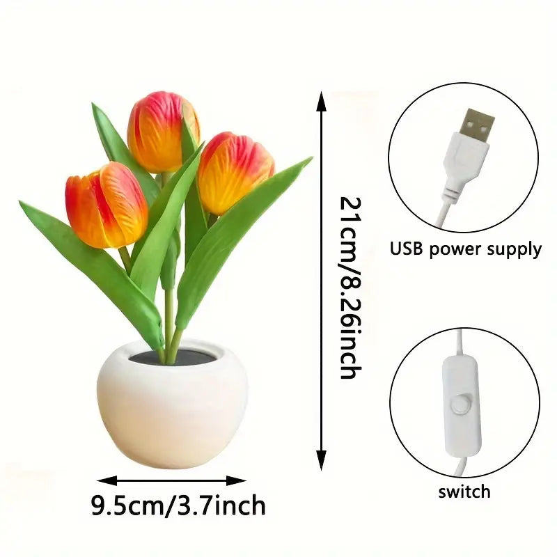 1pc LED Tulip Night Light