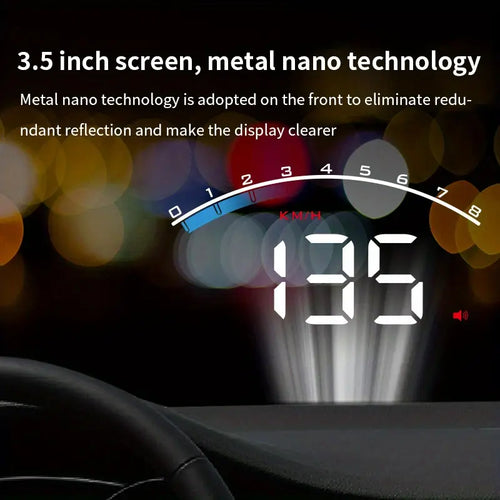 Car Heads Up Display Fully compatible with OBD+GPS dual system, suitable for any car  6 reviews