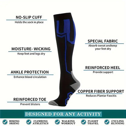 3 pain random color nurse yard compression socks