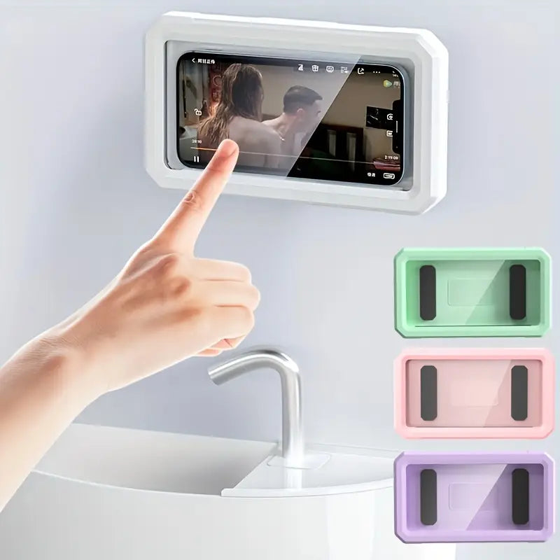 shower phone cover holder